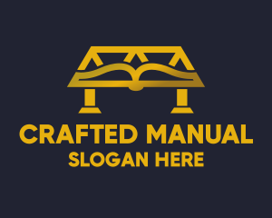 Manual - Book Bridge Library logo design