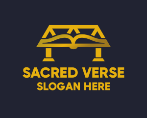 Scripture - Book Bridge Library logo design