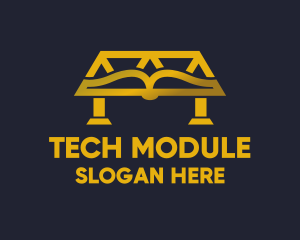 Module - Book Bridge Library logo design