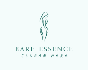 Naked Elegant Woman logo design