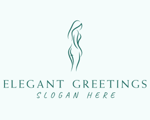 Naked Elegant Woman logo design