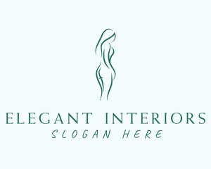 Naked Elegant Woman logo design