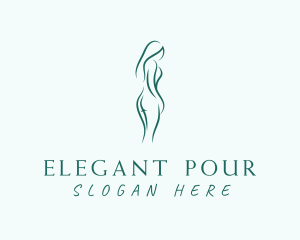 Naked Elegant Woman logo design