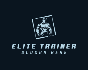 Trainer - Muscle Fitness Trainer logo design