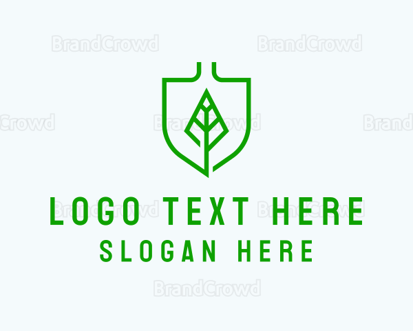 Leaf Shovel Gardening Logo