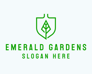 Leaf Shovel Gardening logo design