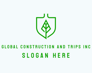 Landscaper - Leaf Shovel Gardening logo design