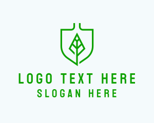 Shovel - Leaf Shovel Gardening logo design