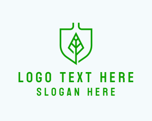 Leaf Shovel Gardening Logo