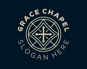 Chapel - Catholic Cross Chapel logo design