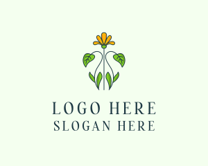 Flower Garden Bloom Logo