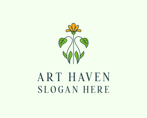 Flower Garden Plant logo design