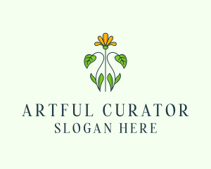 Flower Garden Plant logo design