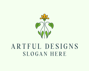 Flower Garden Plant logo design