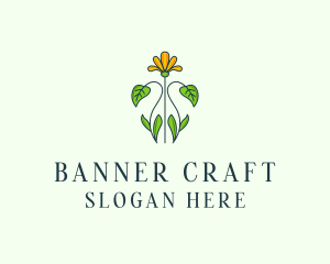 Flower Garden Plant logo design