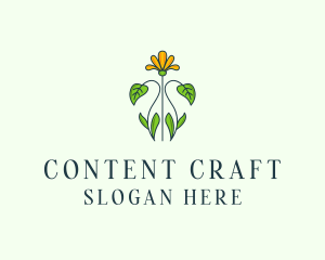 Flower Garden Plant logo design