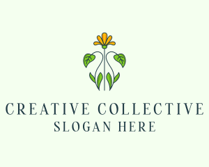 Flower Garden Plant logo design