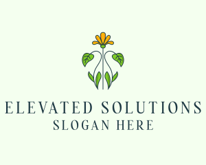 Flower Garden Plant logo design