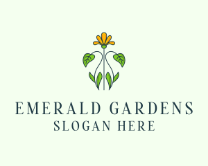 Flower Garden Bloom logo design