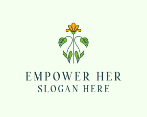 Flower Garden Plant logo design