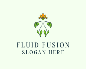 Flower Garden Plant logo design