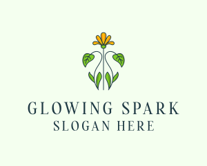 Flower Garden Plant logo design