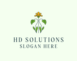 Flower Garden Plant logo design