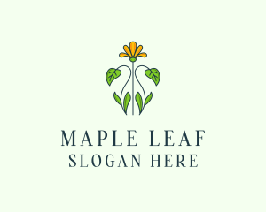 Flower Garden Plant logo design