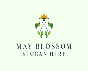 Flower Garden Plant logo design