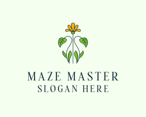 Flower Garden Plant logo design