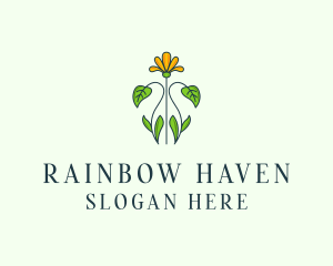 Flower Garden Plant logo design