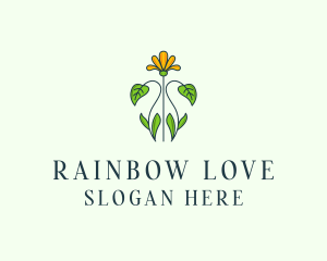 Flower Garden Plant logo design