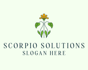 Flower Garden Plant logo design