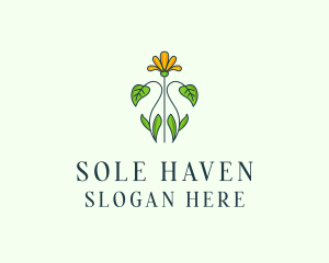 Flower Garden Plant logo design