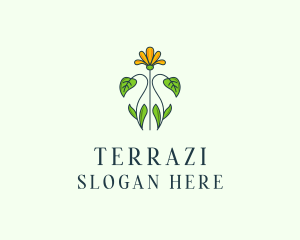 Flower Garden Plant logo design