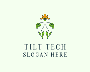 Flower Garden Plant logo design