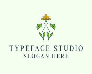 Flower Garden Plant logo design