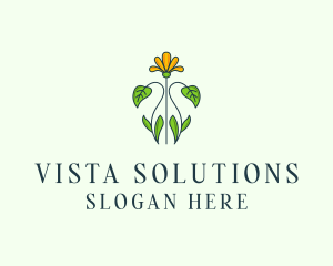 Flower Garden Plant logo design