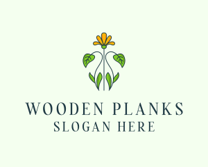 Flower Garden Plant logo design