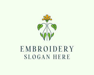 Flower Garden Plant logo design