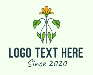 Ecological - Yellow Flower Garden logo design
