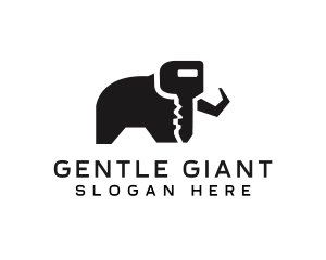 Elephant Key Security logo design