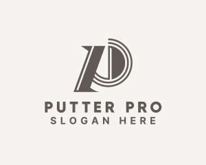 Architect Firm Letter P logo design