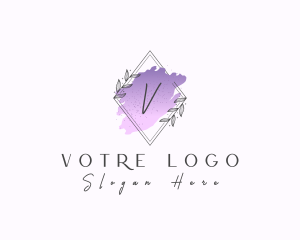 Watercolor - Natural Beauty Diamond logo design