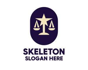 Lawyer - Legal Lawyer Scales Star logo design