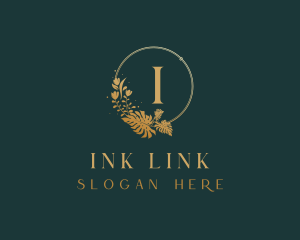 Floral Wreath Beauty logo design