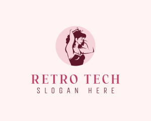 Retro Woman Beauty  logo design