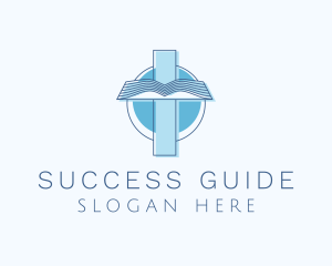 Bible - Blue Cross Bible Faith logo design