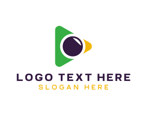Digicam - Media Lens Arrow logo design
