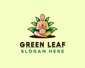 Yoga Leaf Relaxation logo design